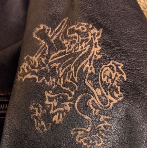 Leather Motorcycle Jacket - Picture 4 of 5